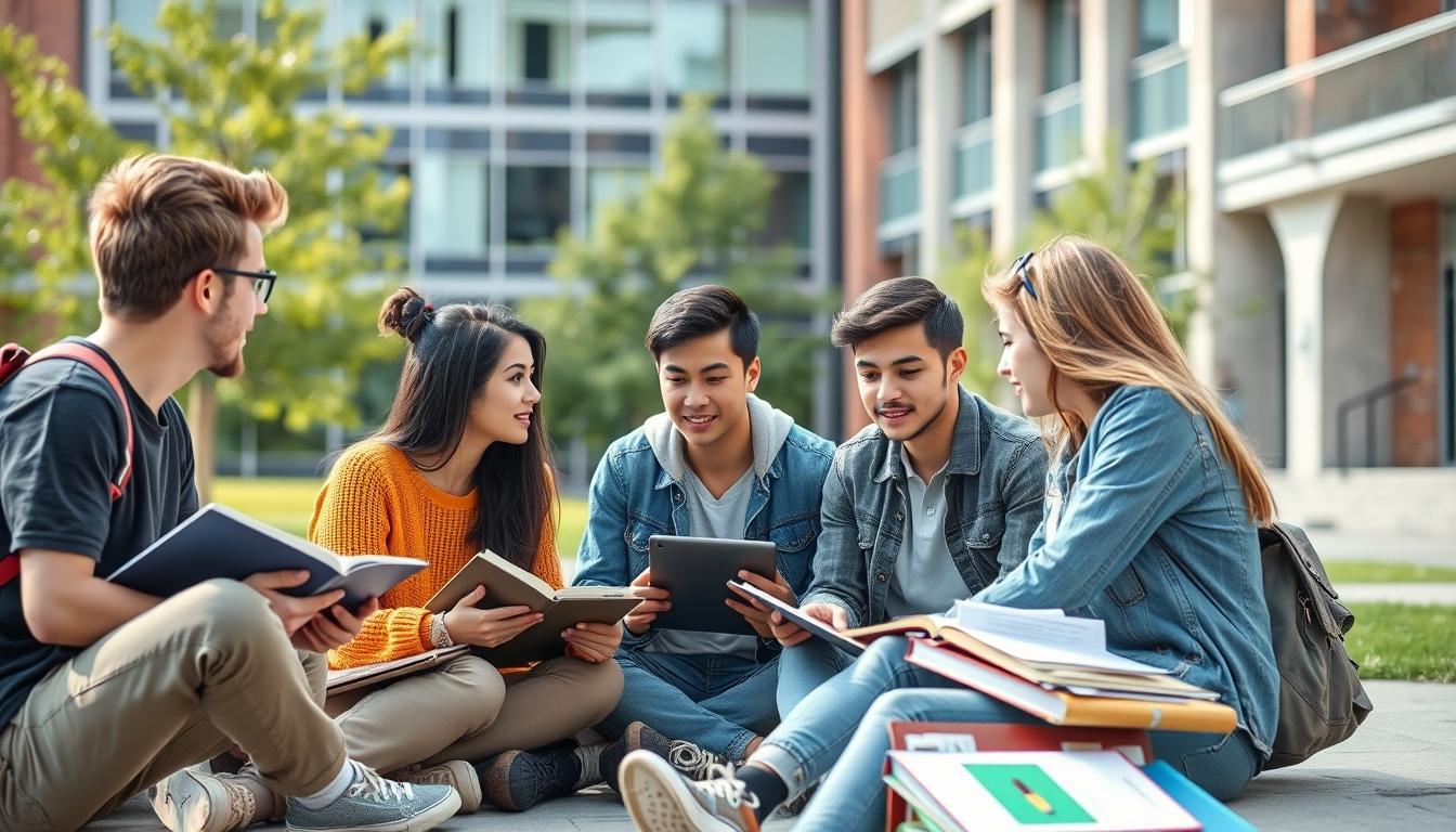 Student developing practical and academic skills